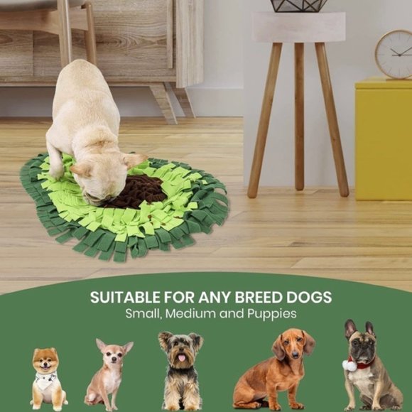 Avocado Dog Snuffle Blanket Pet Interactive Mat - Picture 4 of 7
